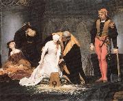 Paul Delaroche The execution of Lady Jane Grey oil painting on canvas
